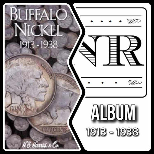 Álbum Monedas Búfalo Níquel - 1913 - 1938 - P & D + S 0