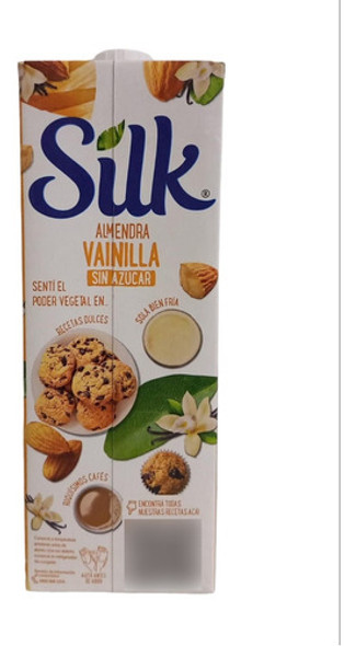 Leche De Almendra Silk Sin Azucar Sabor Vainilla 6 Unidades 0