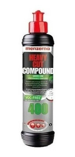 Menzerna 400 Green Line Heavy Cut Compound Color Negro 0