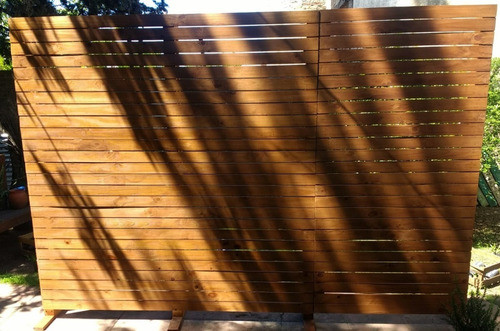 Separador  De Ambientes De Madera  Con Puerta , Estantes 1