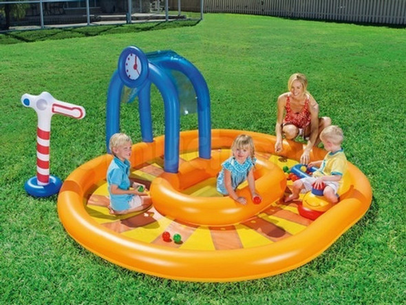 Centro De Juegos Inflable Gigante Pileta Tren Shp Tuni Tuni 1