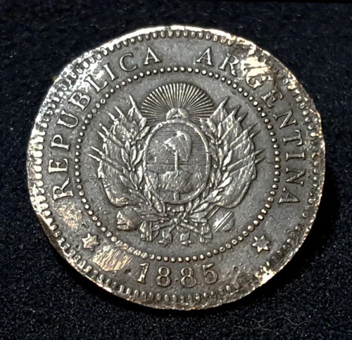 Antigua Moneda 1 Centavo De Patacón. Año 1885. 55059 0