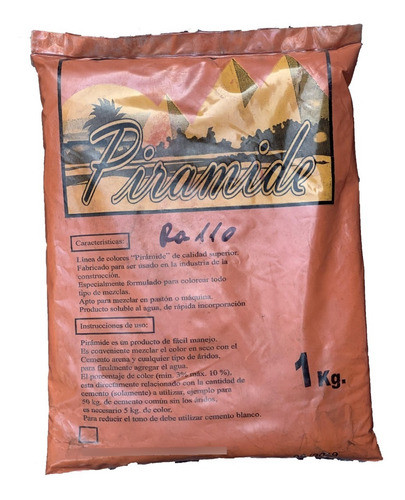 Pigmentos Color Ro-110 Teja Extra Para Cemento Por 1 Kg. 0
