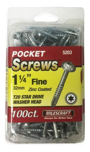 Tornillos Torx 1 1/4 Pulgadas  X100 Uni Milescraft - Ynter I 0