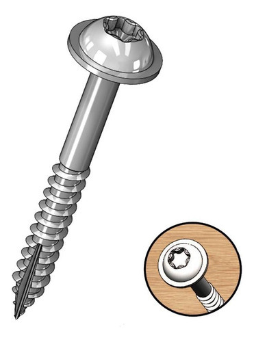 Tornillos Torx 1 1/4 Pulgadas  X100 Uni Milescraft - Ynter I 1