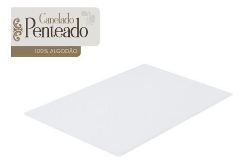 Toalha Buddemeyer P/pés Piso Penteado Canelado Branca 1