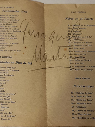 Catálogo Exposición Benito Quinquela Martín_1953_firmado 1