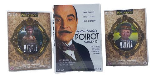 13 Box Agatha Christie Poirot -box De Luxo + Miss Marple 0