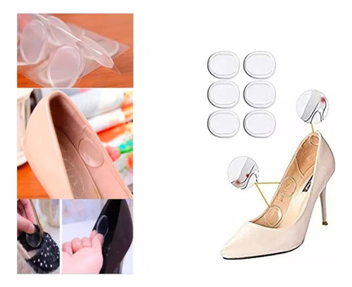 Protectores Talon Pie Callos Parche Zapato Antidezlizante X6 0