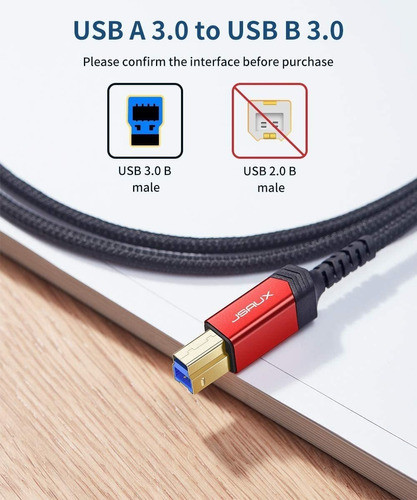 Cable Usb 3.0 A Macho A B Macho Scanner, Impresora 1 Metro 1
