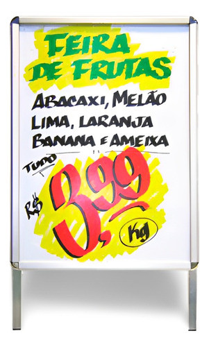 Cavalete C/ Quadro Negro P/ Propaganda  94 X 114 Cm 0
