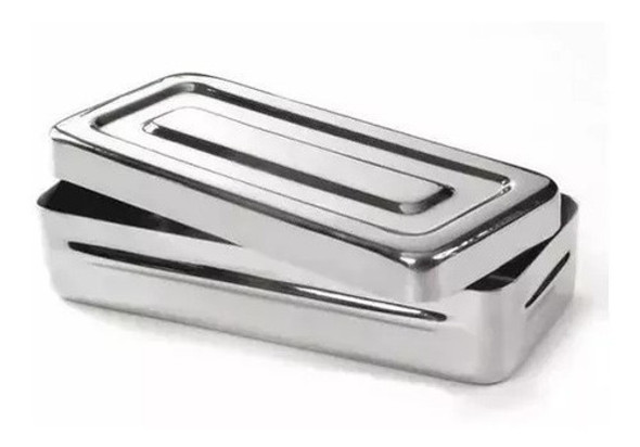 Caja Instrumental Acero Inoxidable 17x7x3 Manicuria Pedicuri 0