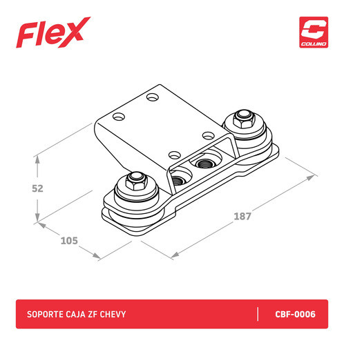 Soporte De Caja Collino Caja Zf Chevrolet Chevy 1