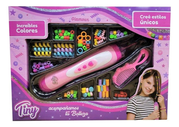 Set Aplicador De Pelo Infantil Tiny Con Accesorios 0