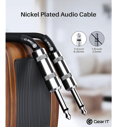 Cable De Altavoz Profesional Gearit (15 Pies) 12awg Cobre Pu 1