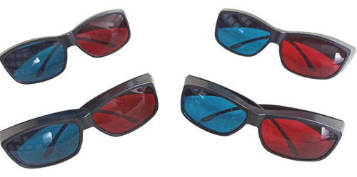 4x  Óculos 3d Ultra Resistente Ótima Qualidade Red Cyan 0