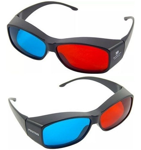 4x  Óculos 3d Ultra Resistente Ótima Qualidade Red Cyan 1