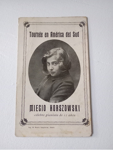 Tarjeta Postal Antigua Francesa. Miegio Horszowski 0