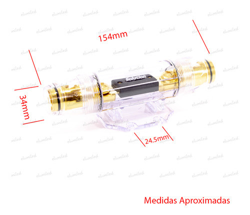 Portafusible Audiocar Anl Cable 0/4/6 Ga Con Fusible 100a 1