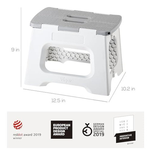 Vigar Taburete Plegable Compacto, 9 Pulgadas, 1