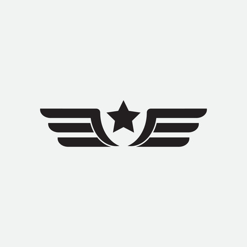 Calco Vinilo Estrella Emblema Militar 28x8cm 0