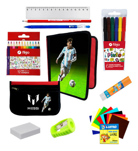 Oferton Carpeta + Cartu + Utiles Messi Argentina #7 0