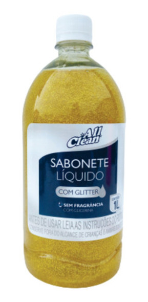 Sabonete Líquido Com Glitter Dourado - 1 Litro 1 Sabonete Líquido Com Glitter Dourado - 1 Litro 1