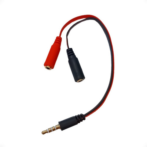 Splitter 2 Audio Jack Con Cable 1 Macho 2 Hembras Tcs 0