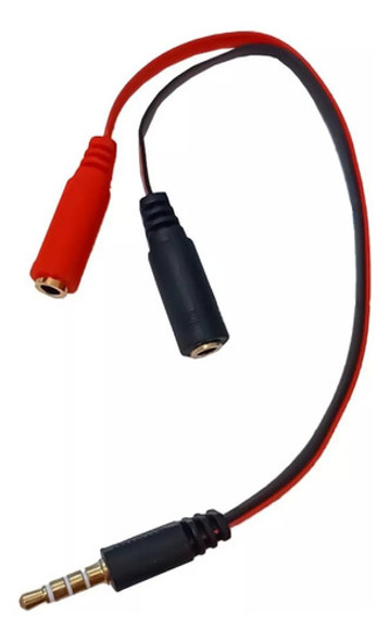 Splitter 2 Audio Jack Con Cable 1 Macho 2 Hembras Tcs 1
