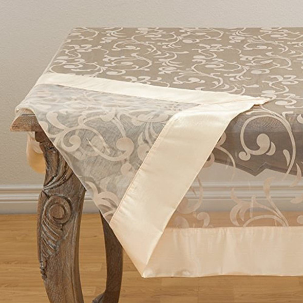 Saro Lifestyle Mantel French Scroll Design, 80 , Champagne 1