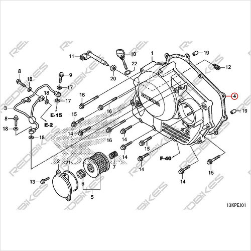 Junta Embrague Tornado Xr 250 Twister Cbx Original Honda J1 1