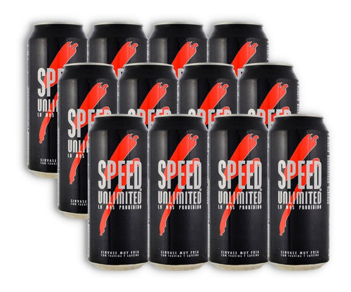 Speed Unlimited Energizante En Lata Pack X12u 473ml 0