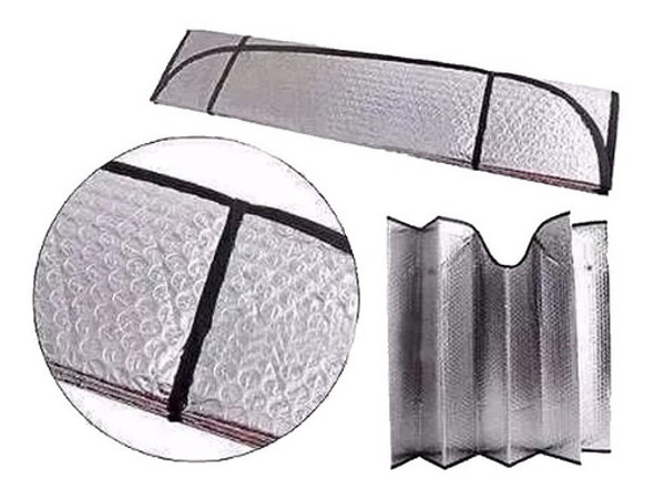 Cortina Parasol Combo X 2 Un. Metalizada Parabrisas 130 X 60 0