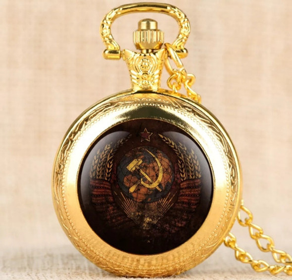 Relógio De Bolso Da União Soviética Cccp - Dourado 1