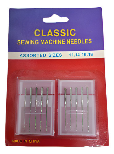 Combo X 10 Agujas Para Máquina De Coser Tam. 11, 14, 16, 18 0