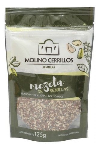 Mix Semillas Molino Cerrillos Sésamo Chia Lino Girasol 125g 0