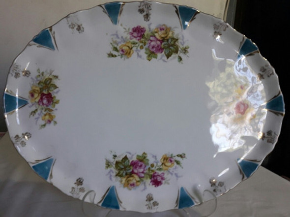 Bandeja Oval Porcelana Isabelina. Hermosa Y Muy Fina 0