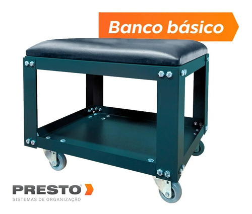 Banqueta Para Mecânico Básica Estrutura Aço 90022 Presto 1