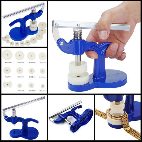 Ferramenta Relojoeiro Estojo + Prensa + Bola + Saca Ponteiro 1