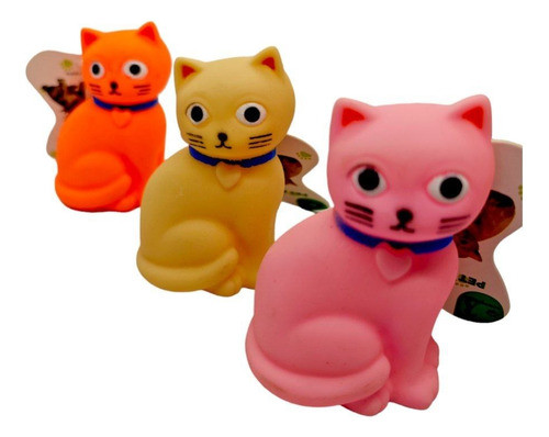 Juguete Para Perro Goma  Con Chifle Gatito 0