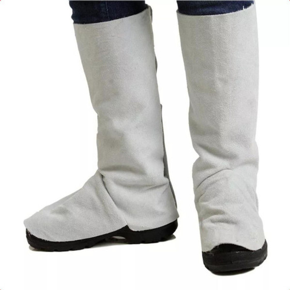 Caneleira De Proteção Soldador Perneira  Raspa Com Velcro Ca 1