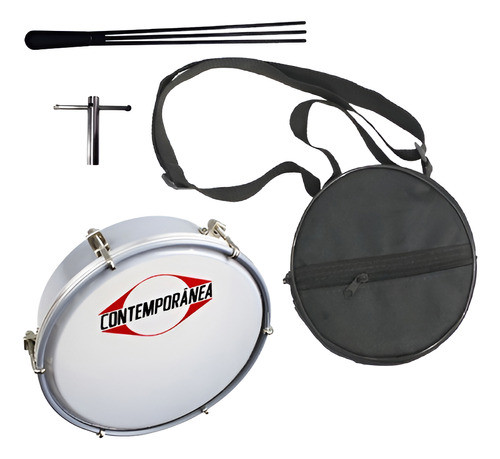 Contemporanea Tamborim Cromado 206lt + Capa Luxo 0