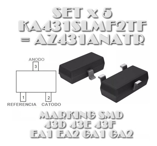 Kit X 5 Ka431s Mf2tf = Az431an Az431bn Ea1 Ea2 Ga1 Ga2 1