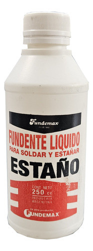 Fundente Liquido Para Soldadura Estaño Fundemax 250 Cc Tps 0