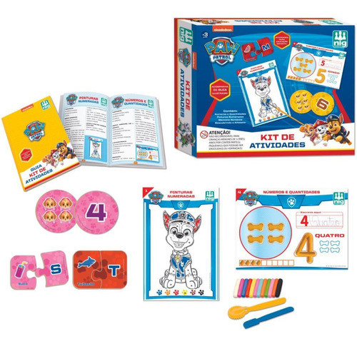 Brinquedo Educativo Patrulha Canina Kit Atividades 0