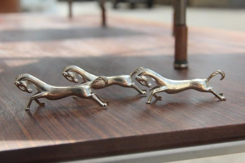 Posa Cubiertos De Mesa Modelo  Caballo X 6 Unidades Silver 1