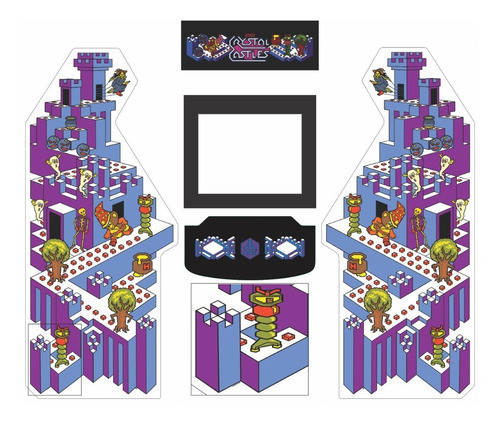 Kit Adesivos Arcade - Crystal Castles 0