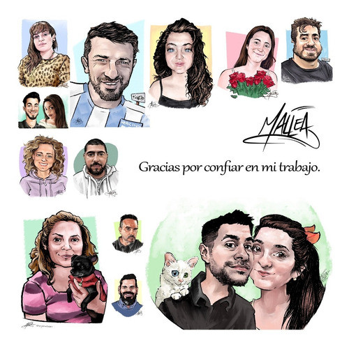 Caricatura Personalizada Presupuesto P/ Trabajos Especiales 1