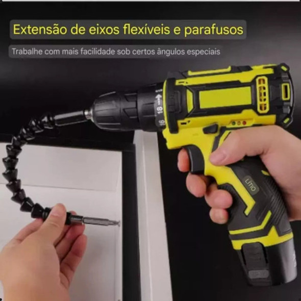 Parafusadeira De Impacto Bateria Sem Fio Profissional 12v 1