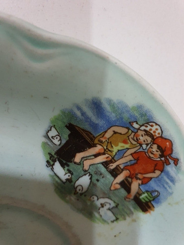 Antigua Vajilla Infantil Europea-plato De 16 Cms-coleccion 1
